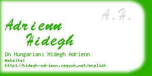 adrienn hidegh business card